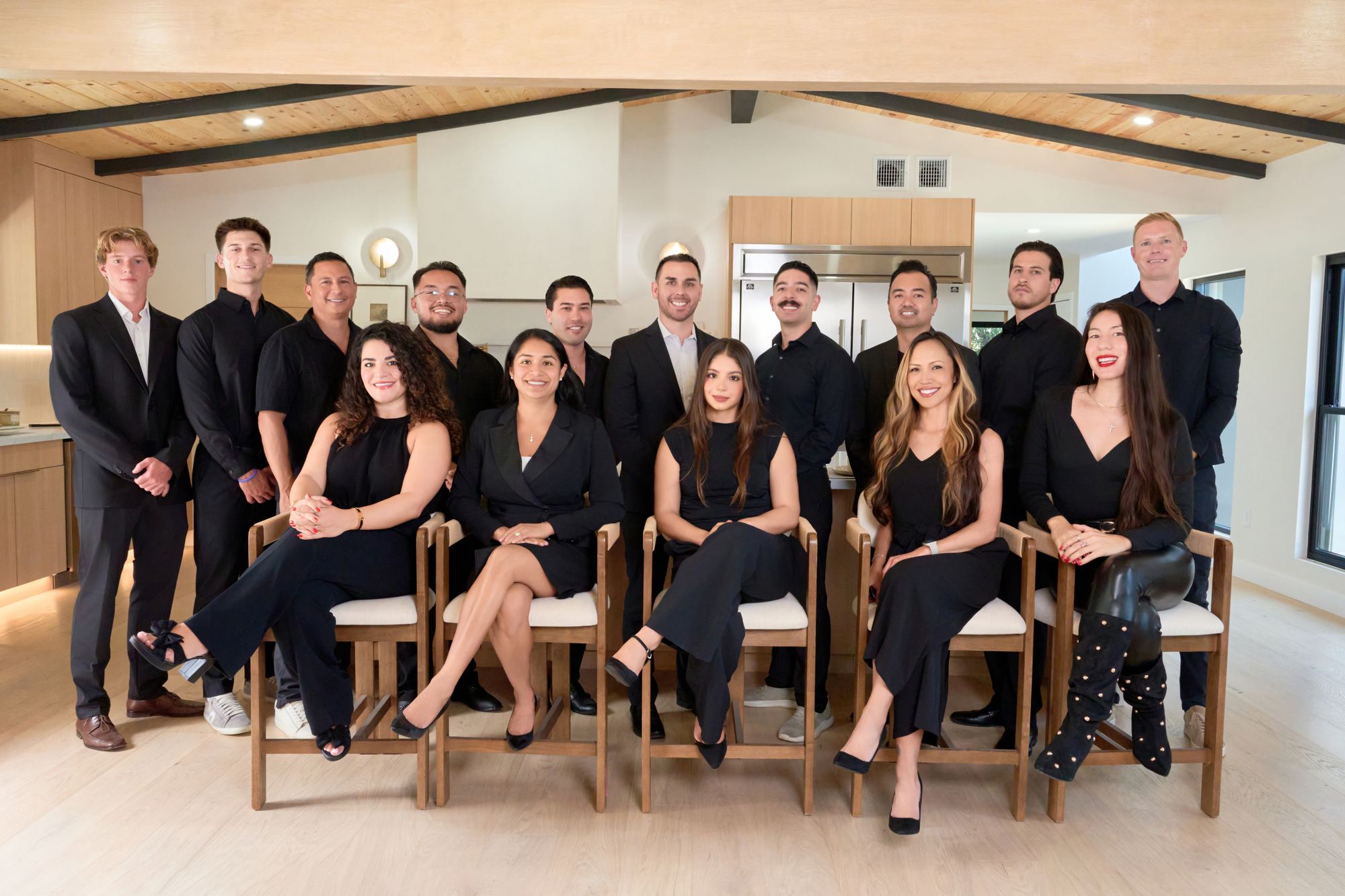 The team in the office